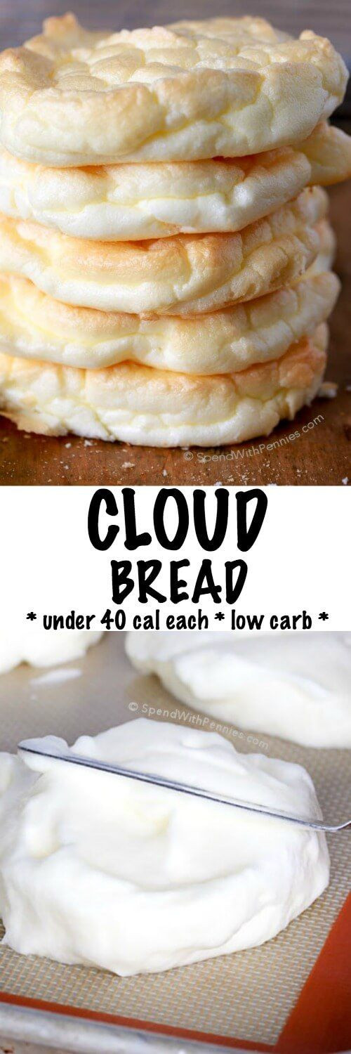 Healthy Low Calorie Bread
 Cloud Bread is an easy to make light and fluffy bread