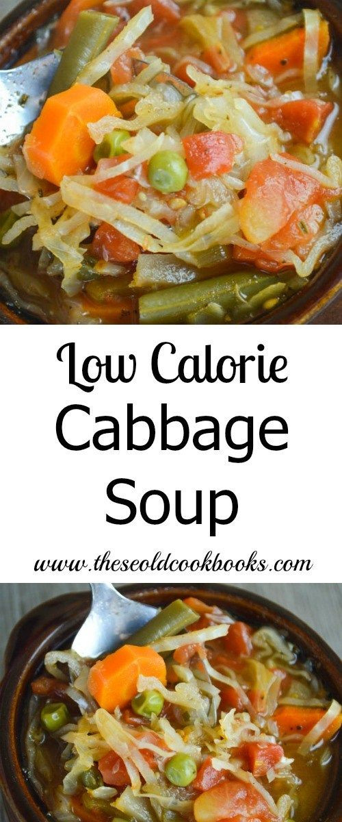 Healthy Low Calorie Soups
 This healthy Low Calorie Cabbage Soup is perfect after a