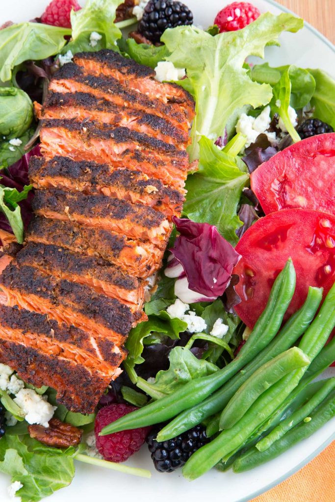 Healthy Salmon Salad
 Blackened Salmon Salad Recipe Chef Dennis