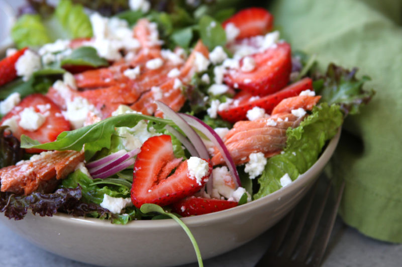 Healthy Salmon Salad
 Simple Strawberry Salmon Salad The Fed Up Foo