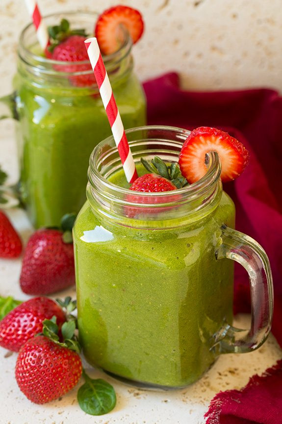 Healthy Smoothies With Spinach
 Strawberry Spinach Green Smoothie Cooking Classy