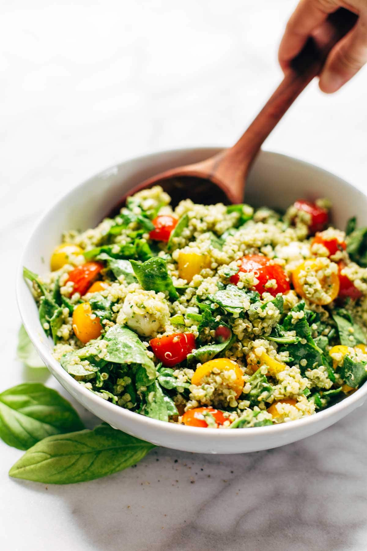 Healthy Summer Vegetarian Recipes
 Green Goddess Quinoa Summer Salad Recipe Pinch of Yum