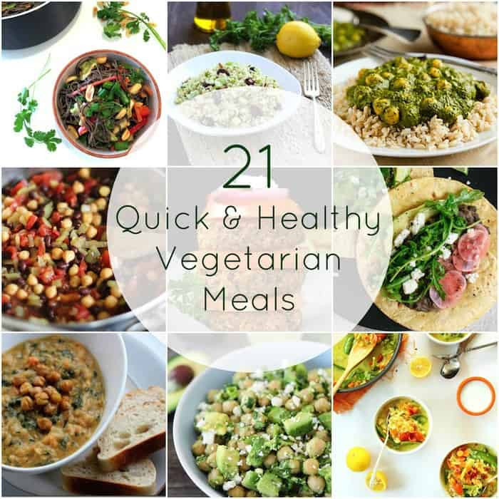 Healthy Vegetarian Dinners
 21 Quick & Healthy Ve arian Meals Hummusapien