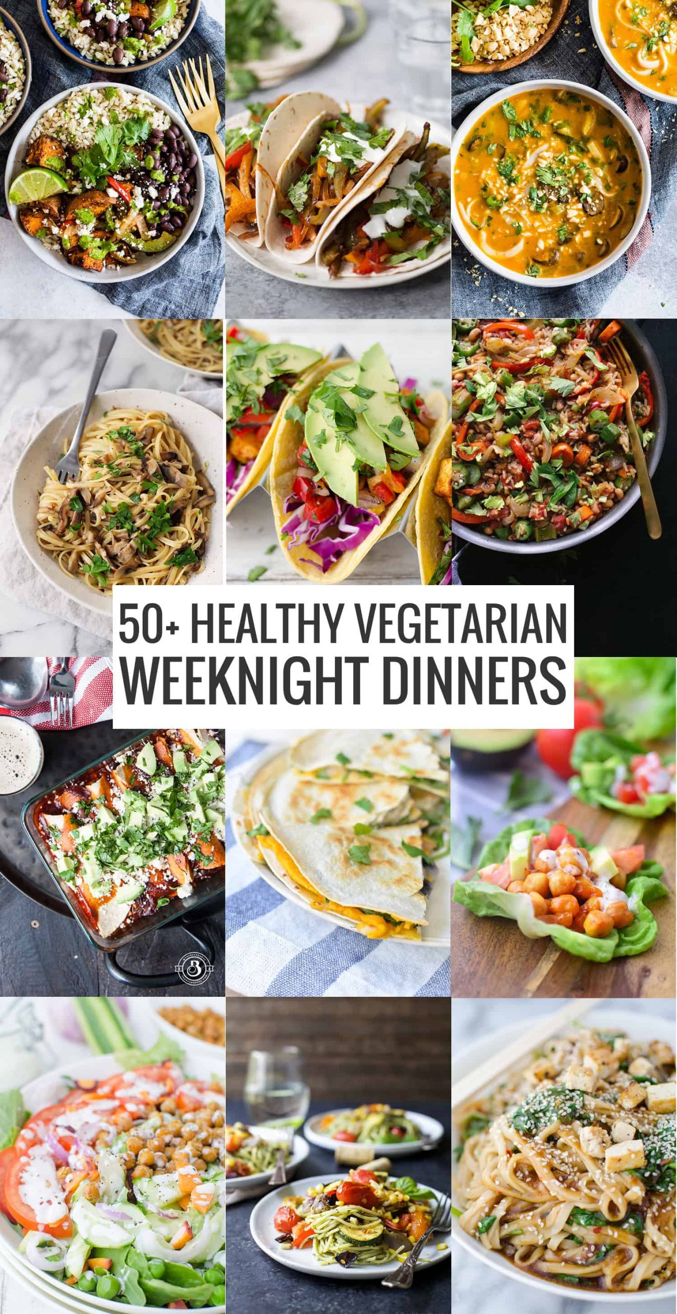 Healthy Vegetarian Dinners
 50 Healthy Ve arian Meals Delish Knowledge