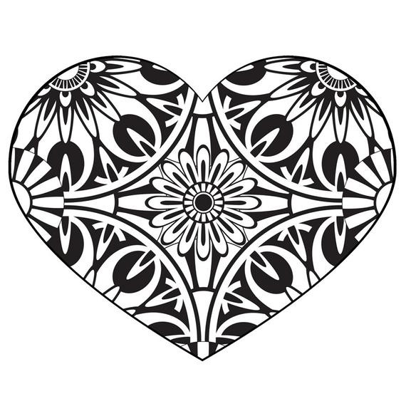 Heart Coloring Pages For Adults
 Unavailable Listing on Etsy