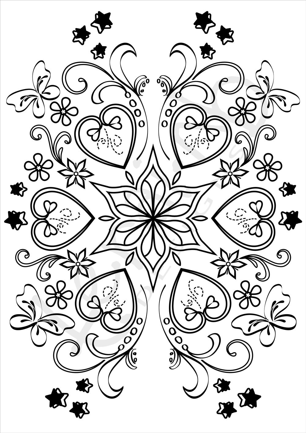 Heart Coloring Pages For Adults
 Hearts Colouring page Adult Doodle Art Valentine Colouring