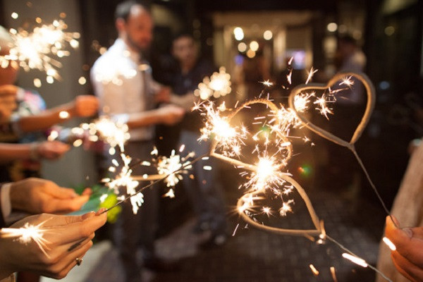 Heart Shaped Sparklers For Weddings
 Go Out With A Bang Coordinating Sparkler Exits