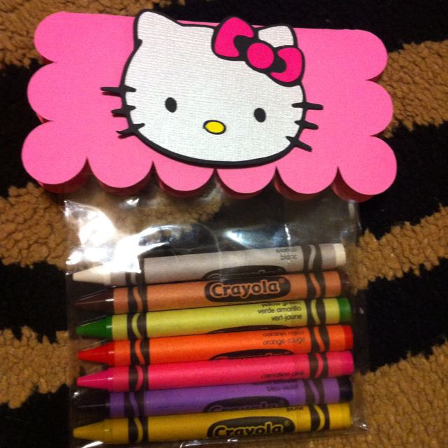 Hello Kitty Halloween Party Ideas
 Hello kitty favors to go with coloring pages
