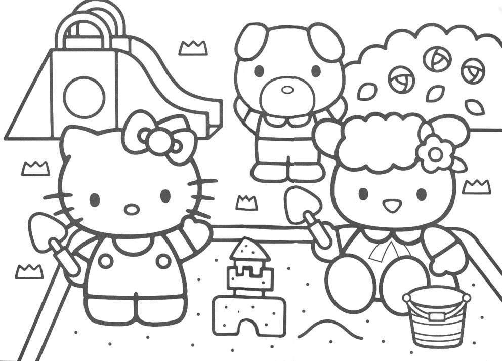 Hello Kitty Printable Coloring Pages
 HELLO KITTY COLOURING