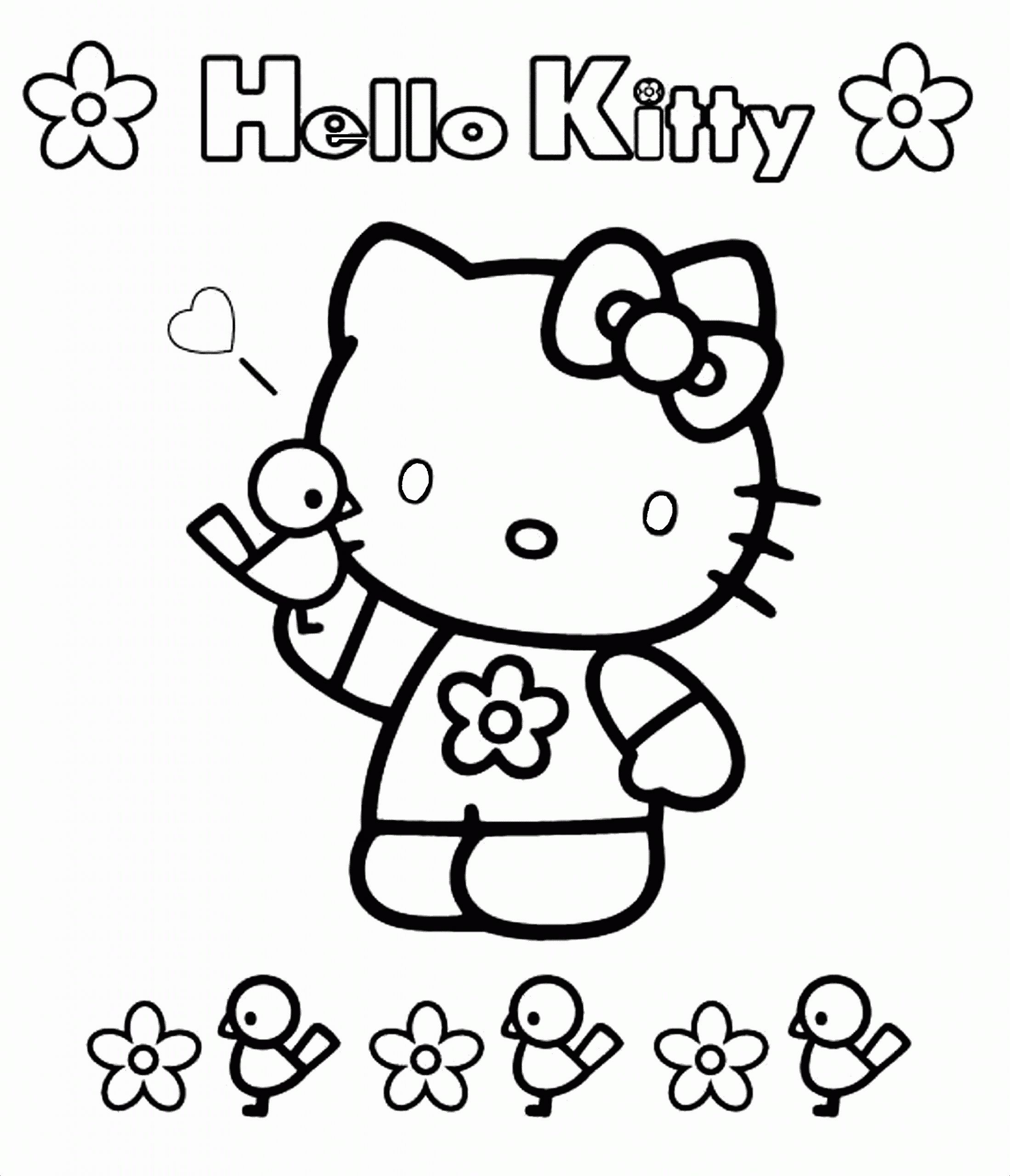 Hello Kitty Printable Coloring Pages
 Ausmalbilder für Kinder Malvorlagen und malbuch • Kitty