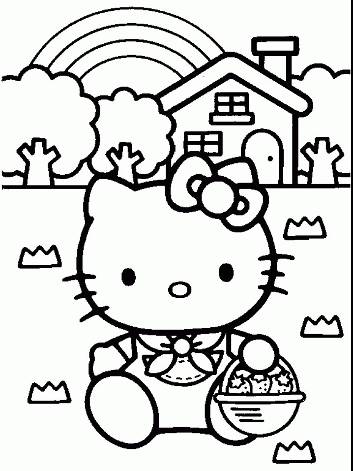 Hello Kitty Printable Coloring Pages
 Free Coloring Pages Hello Kitty Easter Coloring Pages
