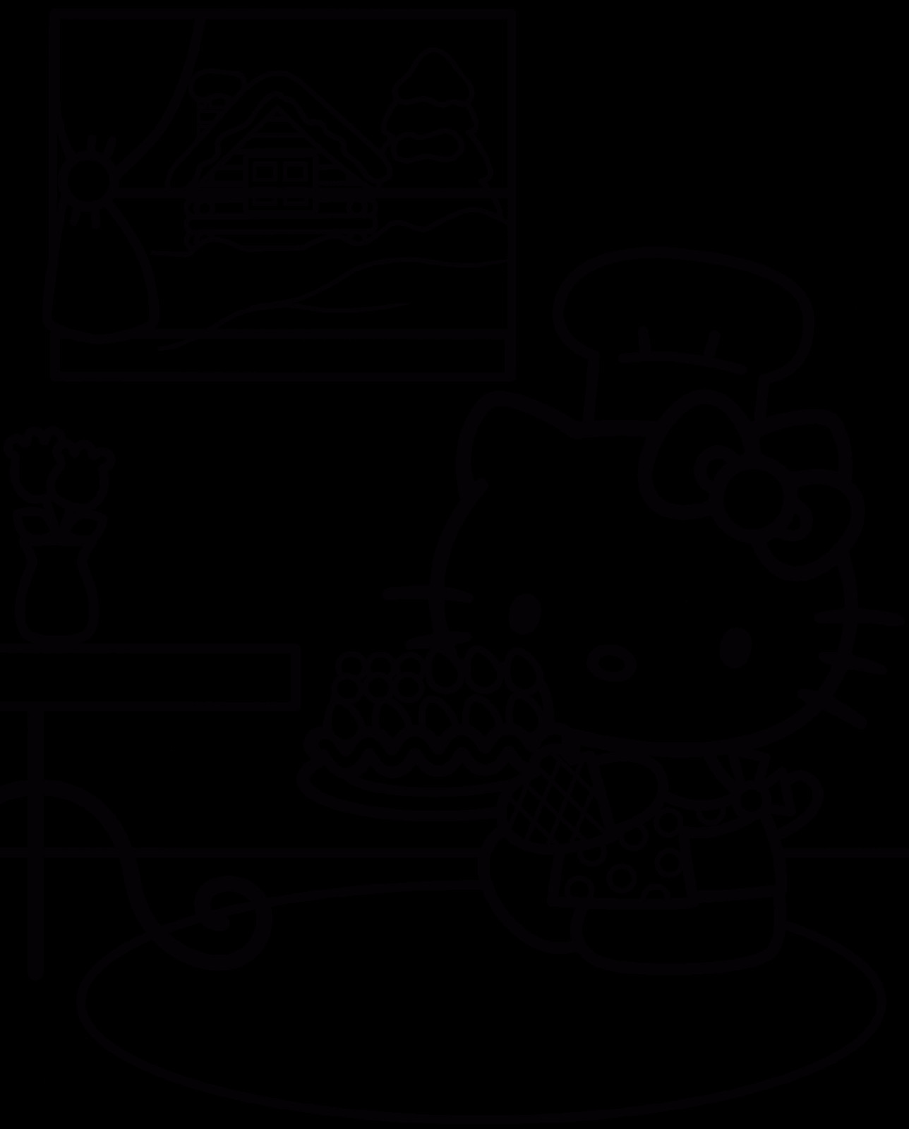 Hello Kitty Printable Coloring Pages
 Hello Kitty Coloring Pages 2