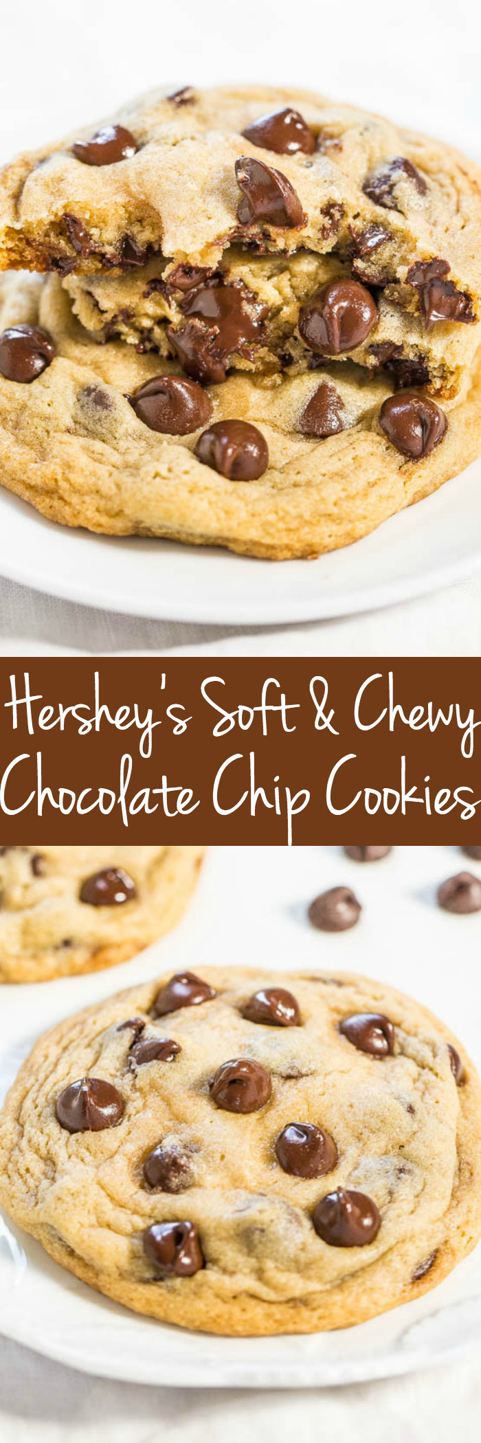 Hershey Chocolate Chip Cookies
 Hershey s Soft and Chewy Chocolate Chip Cookies Averie Cooks