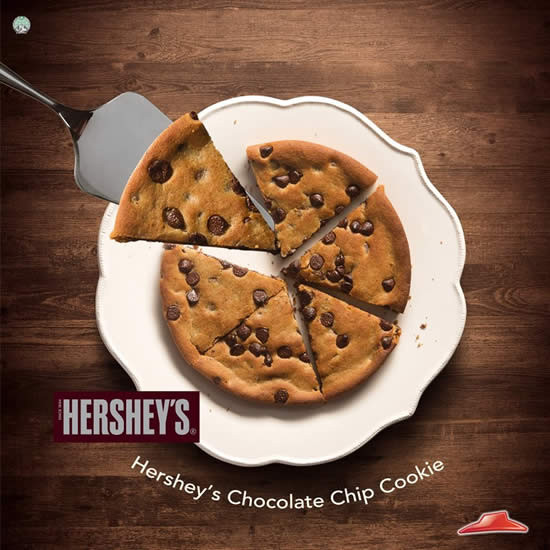 Hershey Chocolate Chip Cookies
 Pizza Hut New Hershey’s Chocolate Chip Cookie 16 Apr 2015