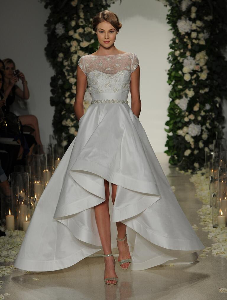 High Low Wedding Gown
 Get Whitney Port s High Low Wedding Dress Look