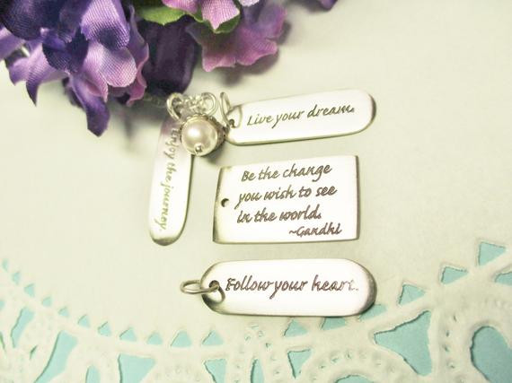 High School Graduation Gift Ideas For Niece
 Graduation Gift Quote Jewelry Inspirational by Jewelrybydanne