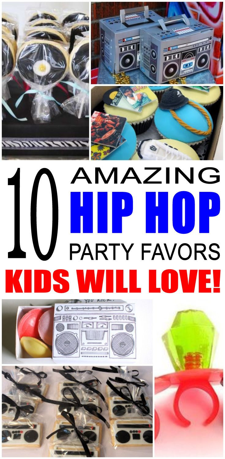 Hip Hop Birthday Party
 Hip Hop Party Favor Ideas