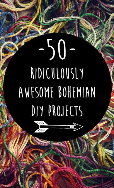 Hippie Decor DIY
 50 Ridiculously Awesome Bohemian DIY Projects Boho