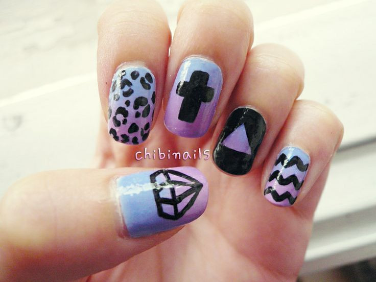 Hipster Nail Designs
 Hipster nail art