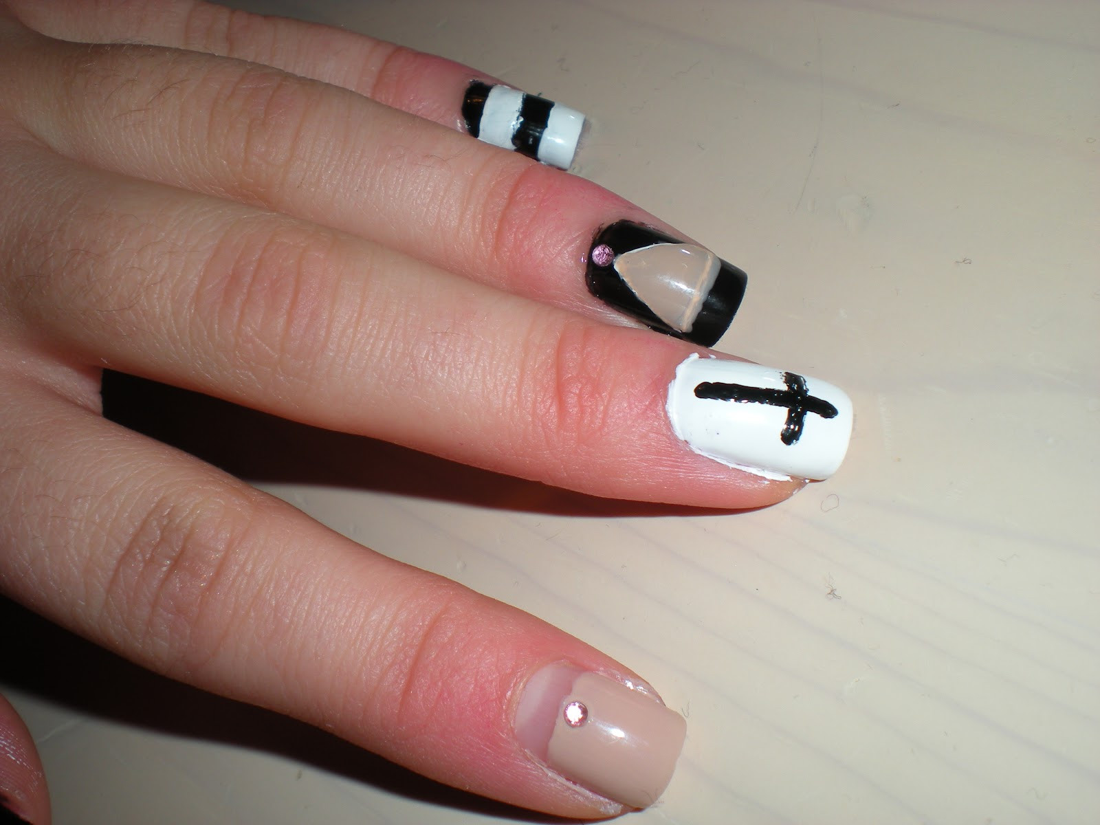 Hipster Nail Designs
 Metallic Maria Hipster style nails