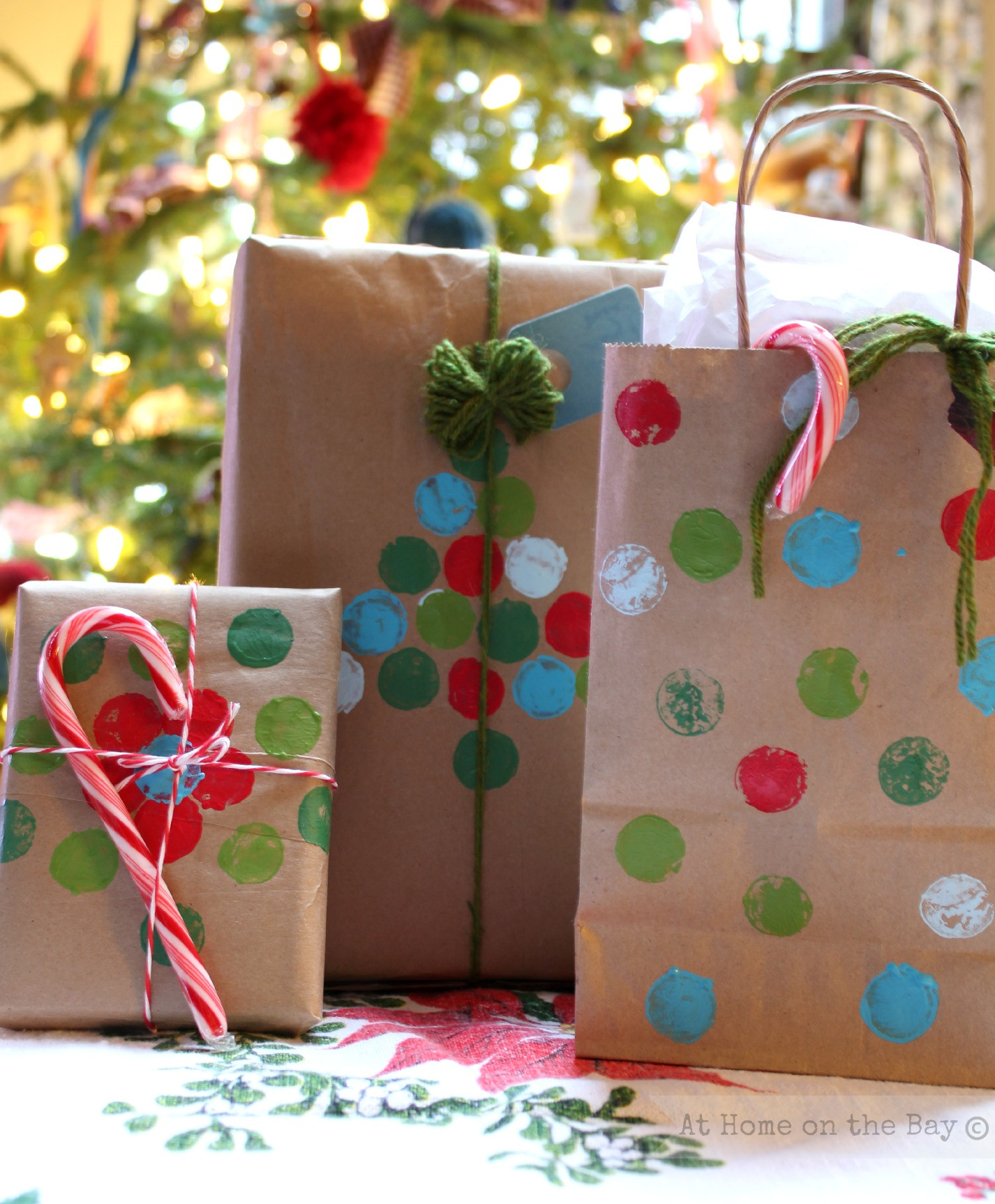 Holiday Gift Bag Ideas
 Recycled Paper Bag Gift Wrap Ideas