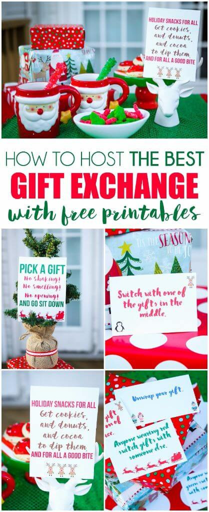 Holiday Gift Exchange Ideas For Groups
 Free Printable Exchange Cards for The Best Holiday Gift