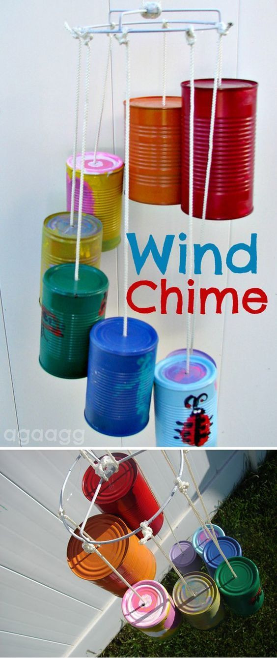 Home Craft Ideas Kids
 Easy Homemade Recycled Wind Chime Craft for Kids