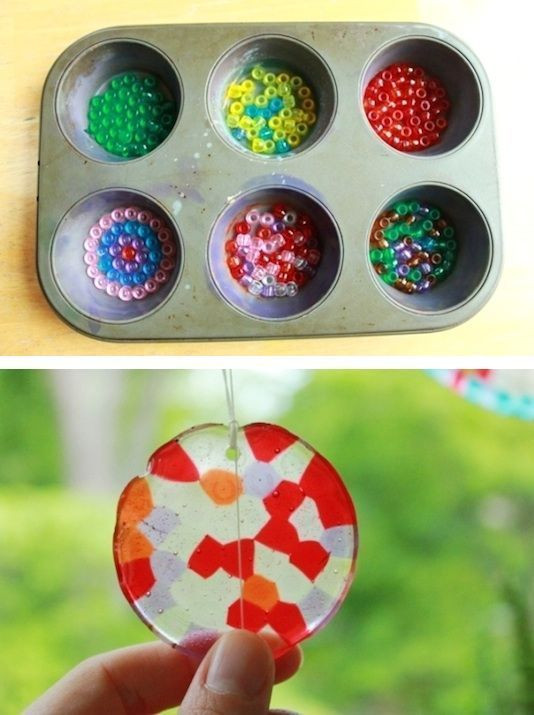 Home Crafts For Toddlers
 For when the grandkids are older DIY Sun Catchers 29