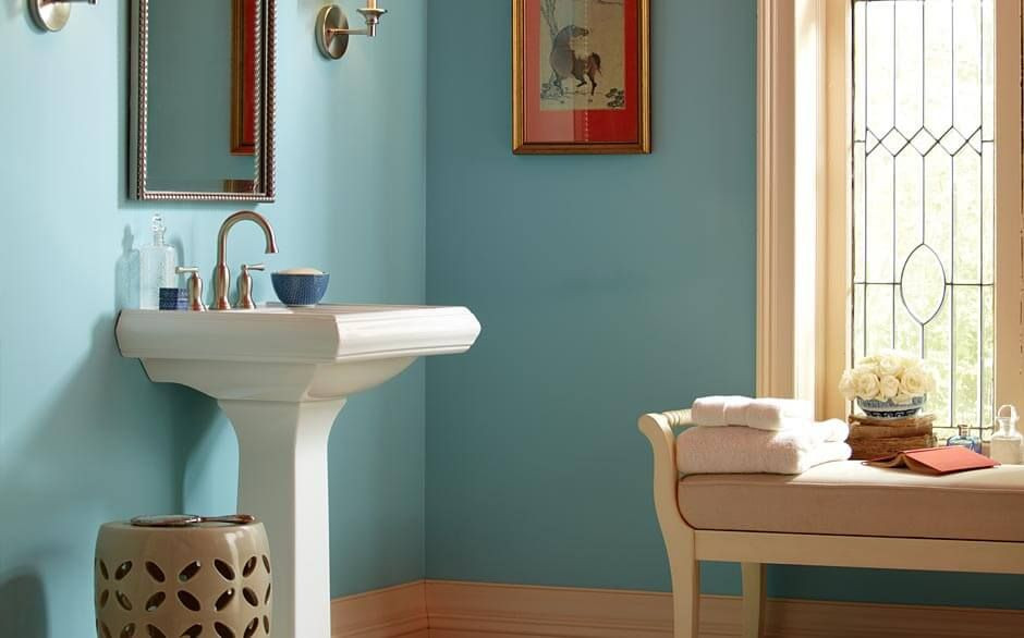 Home Depot Bathroom Paint
 The Home Depot Coral Cooldown Paint color