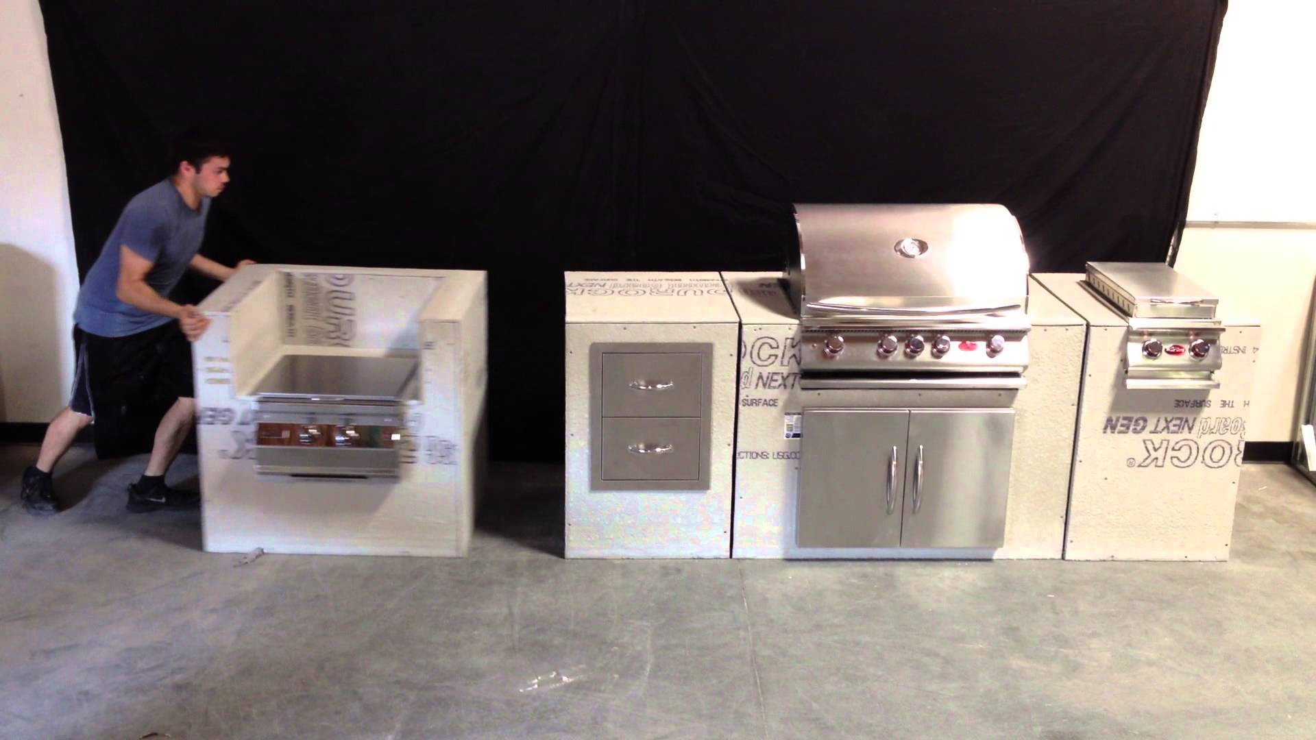 Home Depot Outdoor Kitchen
 Kitchen Convert Your Backyard With Awesome Modular