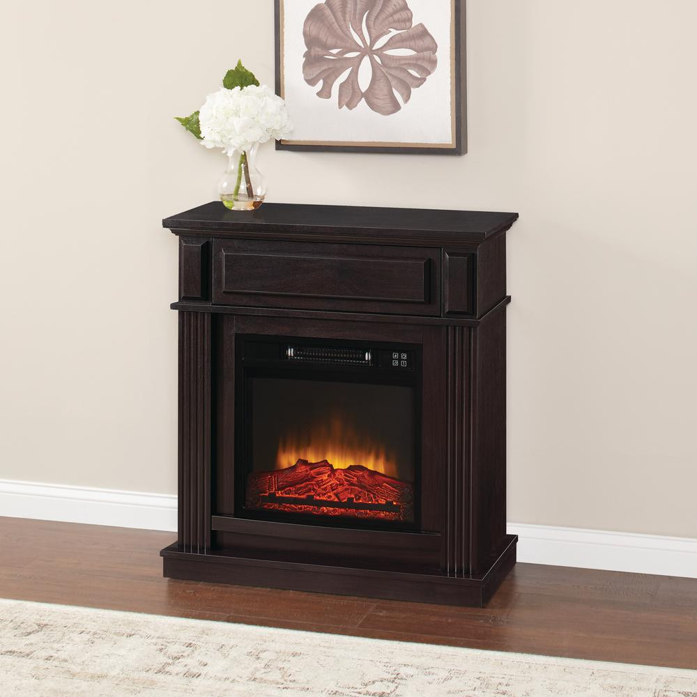 Home Electric Fireplace
 Hampton Bay Electric Fireplace Infrared 31 In