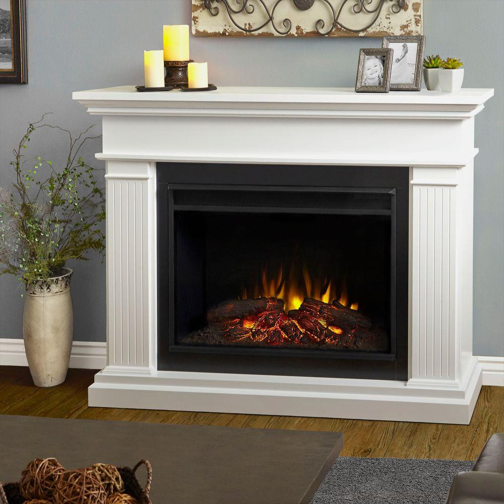 Home Electric Fireplace
 Real Flame Kennedy 56 in Grand Series Electric Fireplace