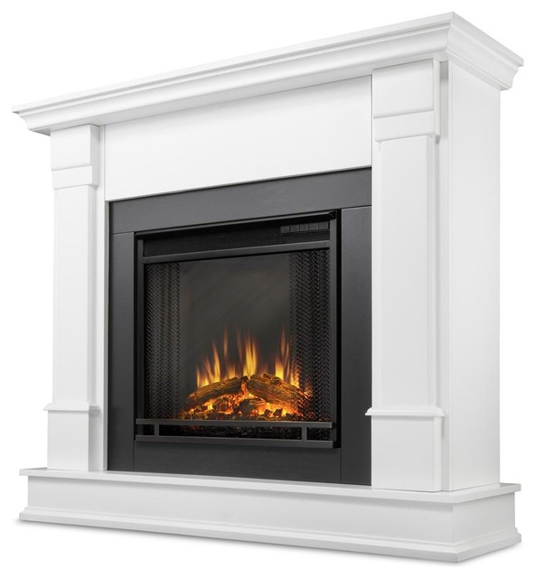 Home Electric Fireplace
 Silverton Electric Fireplace in White Traditional