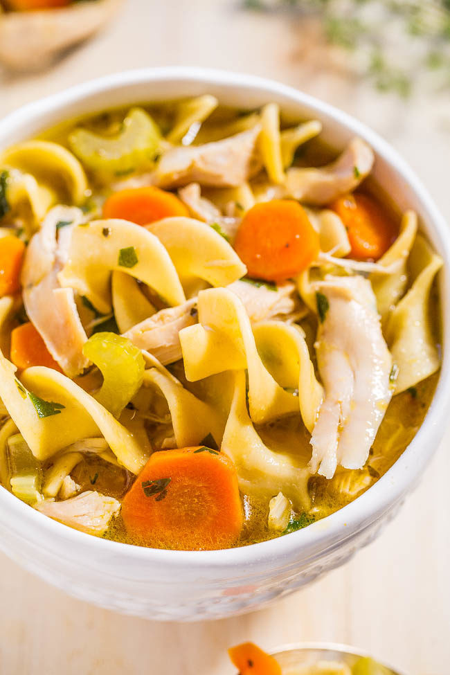 Home Made Chicken Noodle Soup
 Easy 30 Minute Homemade Chicken Noodle Soup Averie Cooks