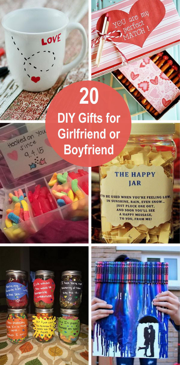 Homemade Gift Ideas For Girlfriend
 20 DIY Gifts for Girlfriend or Boyfriend