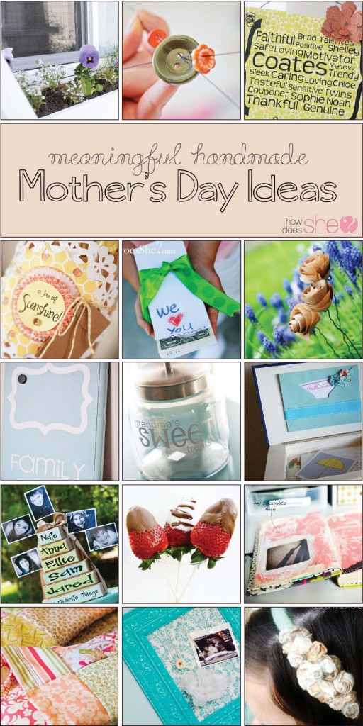 Homemade Mother'S Day Gift Ideas
 Meaningful Handmade Mother s Day Gift Ideas