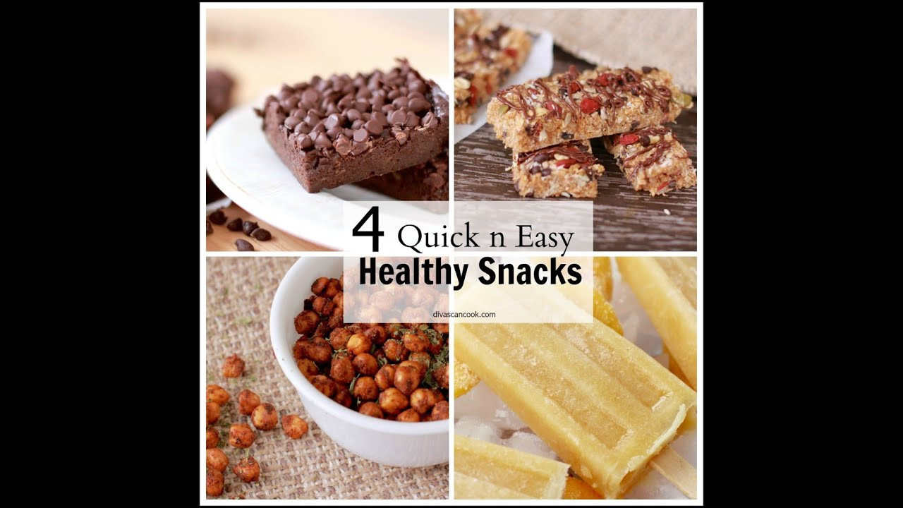 Homemade Snacks Recipe
 4 Delicious Healthy Snacks Quick & Easy Recipes