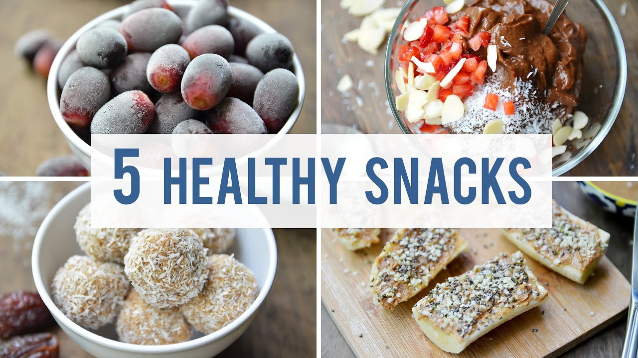 Homemade Snacks Recipe
 5 EASY HEALTHY SNACKS