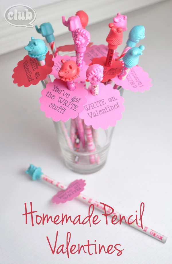 Homemade Valentine Gift Ideas
 Homemade pencil valentines idea with printable