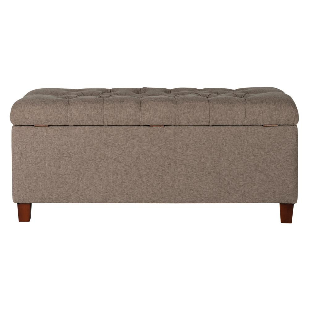 Homepop Storage Entryway Bench
 Homepop Brown Tufted Storage Bench K6138 F1386 The Home