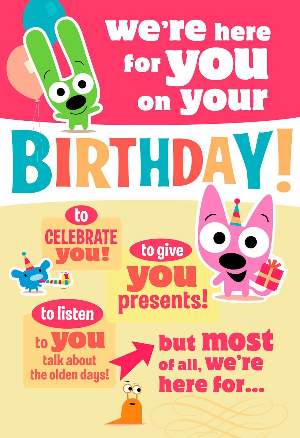 Hoops And Yoyo Birthday Cards
 hoops&yoyo™ Cake Birthday Sound Card With Motion