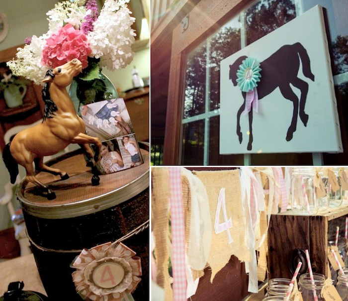 Horse Decorations For Birthday Party
 Kara s Party Ideas Horse Party Planning Ideas Supplies