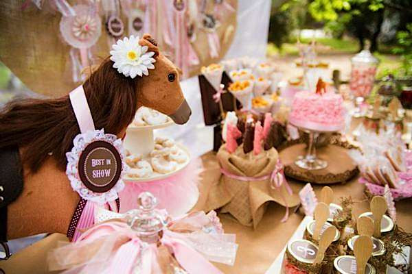 Horse Decorations For Birthday Party
 Kara s Party Ideas Pony Themed 3rd Birthday Party
