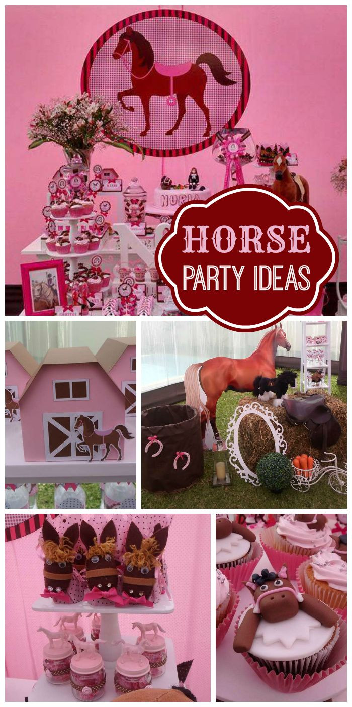 Horse Decorations For Birthday Party
 48 besten Pferde Kindergeburtstag Bilder auf Pinterest