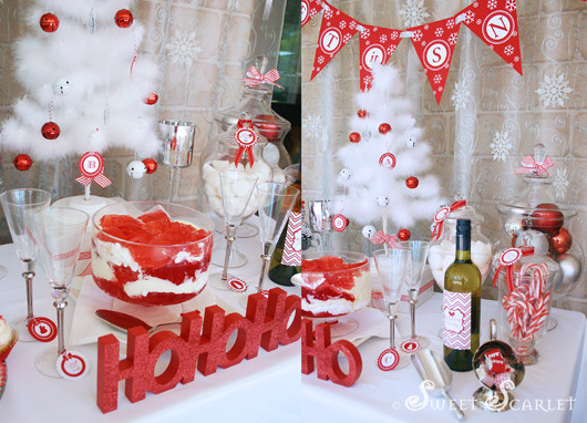 Hosting Christmas Party Ideas
 Kara s Party Ideas Let It Snow Christmas Party