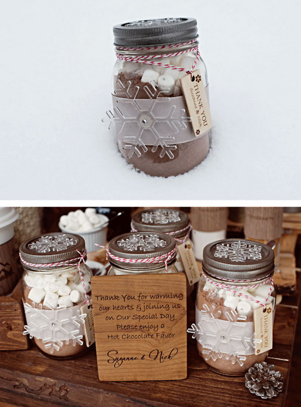 Hot Chocolate Wedding Favors
 Top 10 Inspirational & Quirky Ideas For Winter Wedding