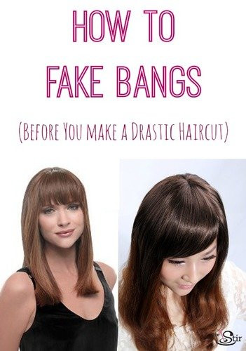 How To Cut Bangs On Long Hair
 How to Fake Bangs When You Don’t Want to Cut Your Hair