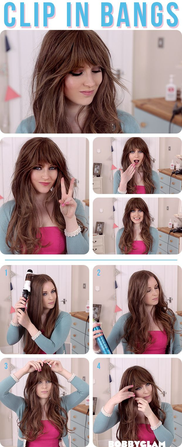 How To Cut Bangs On Long Hair
 How to a Look with Bangs without Cutting Your Hair