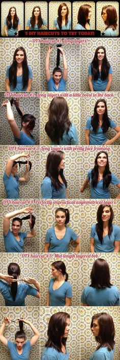How To Cut Long Hair Yourself
 cut your own hair long rounded layers i did this at home