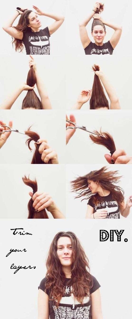 How To Cut Long Hair Yourself
 how to cut a long bob haircut yourself